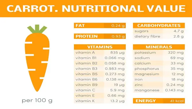 Carrot Nutritional Information
