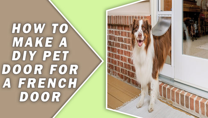 How To Make A DIY Pet Door For A French Door