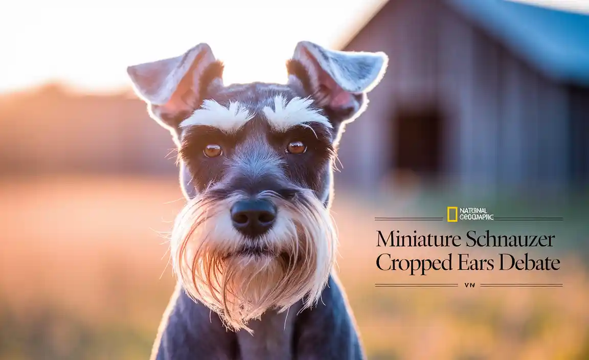 Miniature Schnauzer Cropped Ears Debate