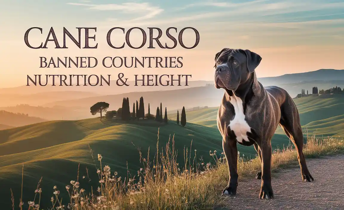 Cane Corso Banned Countries Nutrition & Height