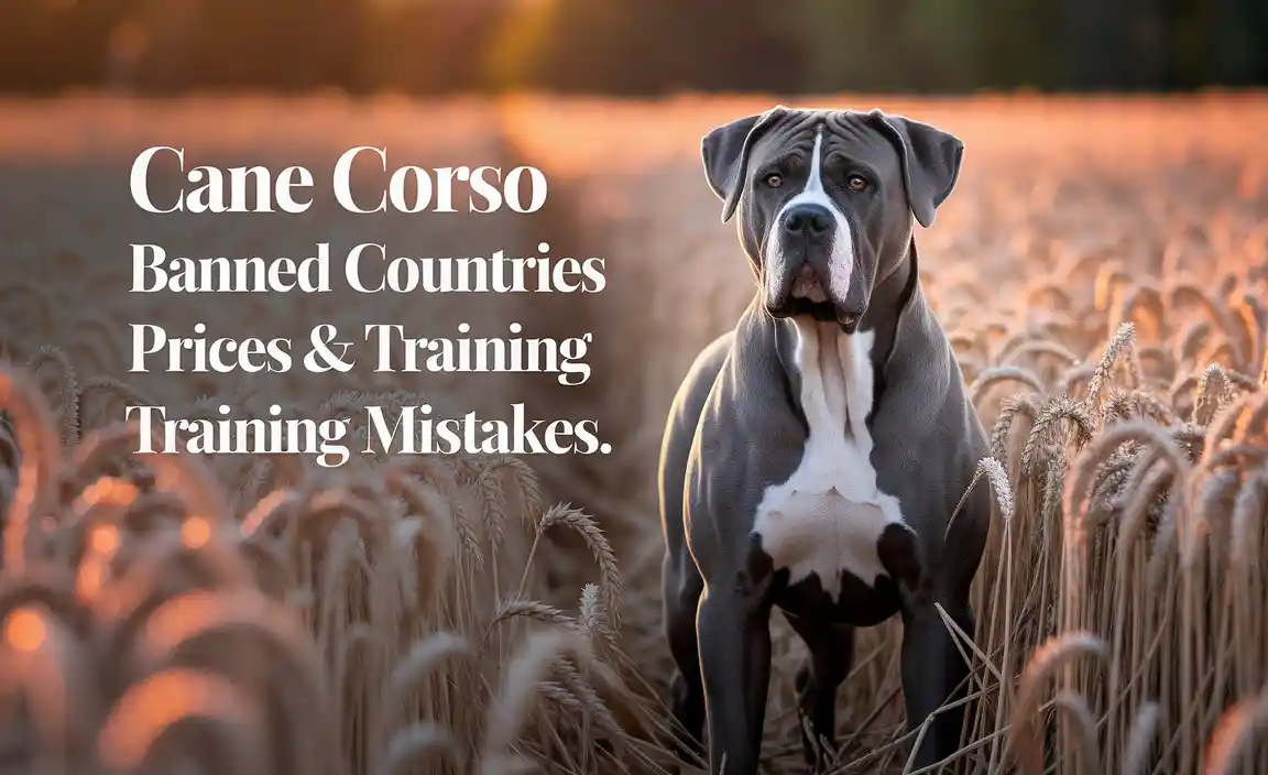 Cane Corso Banned Countries Prices & Training Mistakes