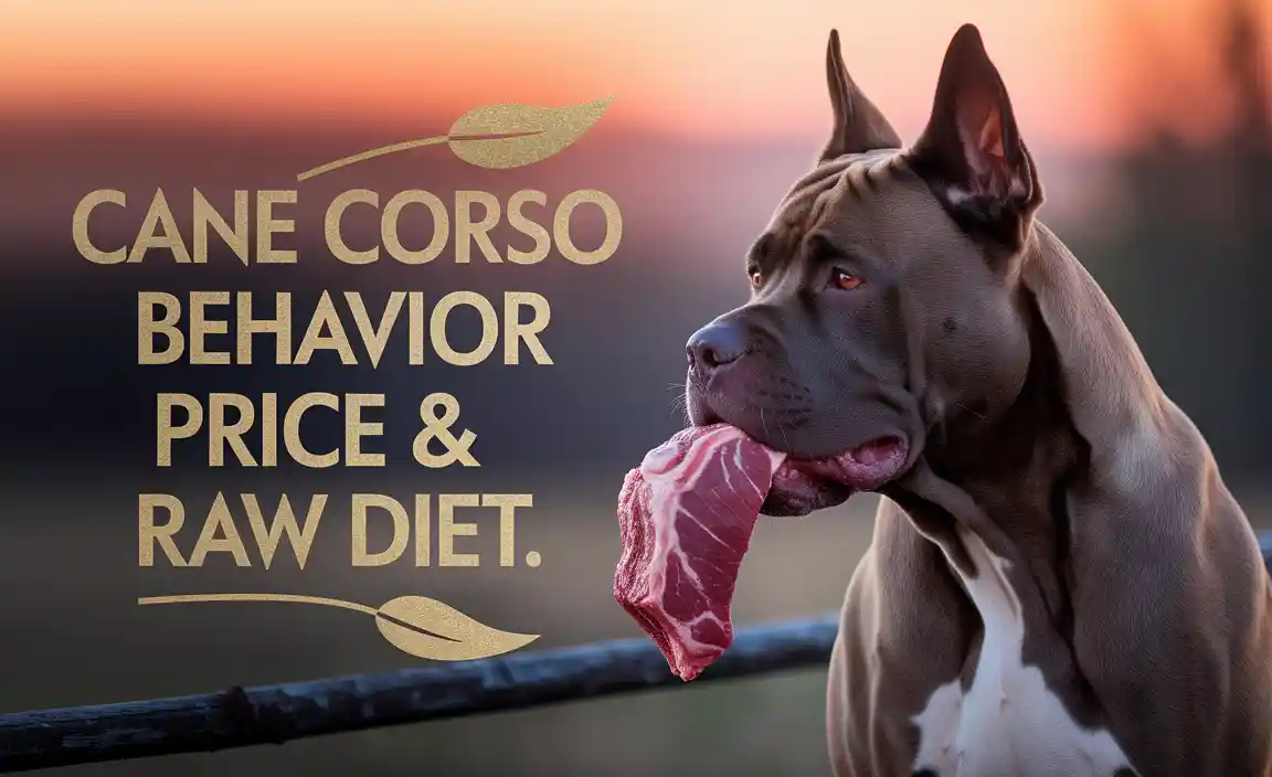 Cane Corso Behavior Price & Raw Diet