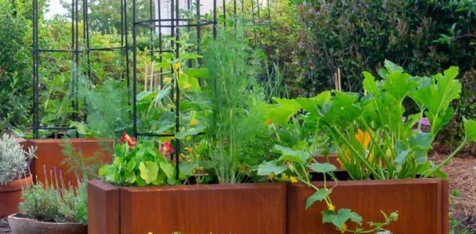 low maintenance garden with dog