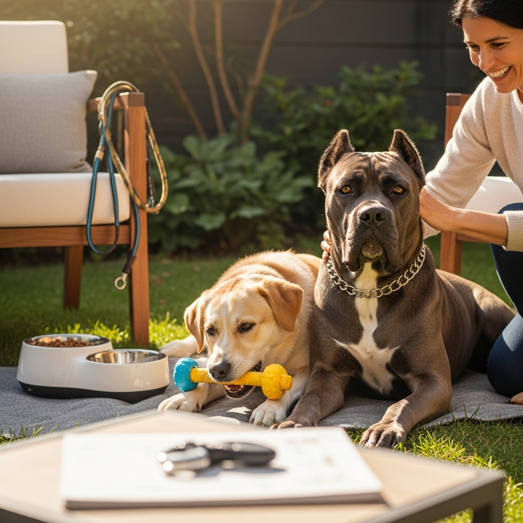 Generate an eye-catching, high-quality featured image prompt for a blog post about: Cane Corso Facts