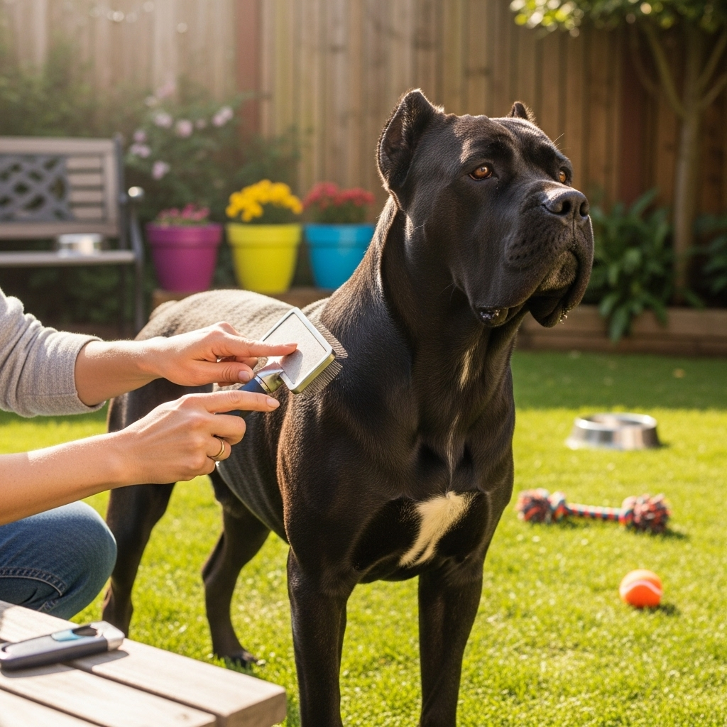 Generate an eye-catching, high-quality featured image prompt for a blog post about: Cane Corso Facts