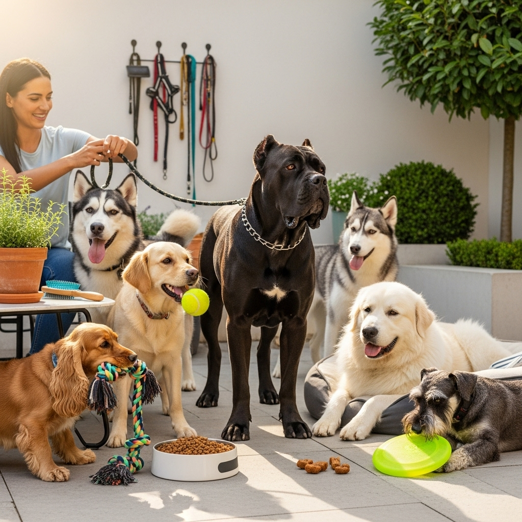 Generate an eye-catching, high-quality featured image prompt for a blog post about: Cane Corso Facts