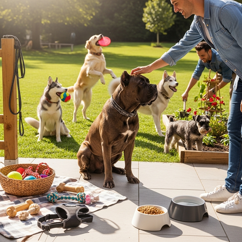 Generate an eye-catching, high-quality featured image prompt for a blog post about: Cane Corso Facts