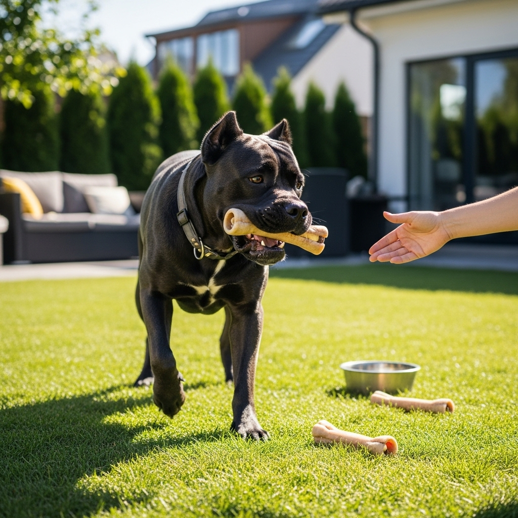 Generate an eye-catching, high-quality featured image prompt for a blog post about: Cane Corso Facts