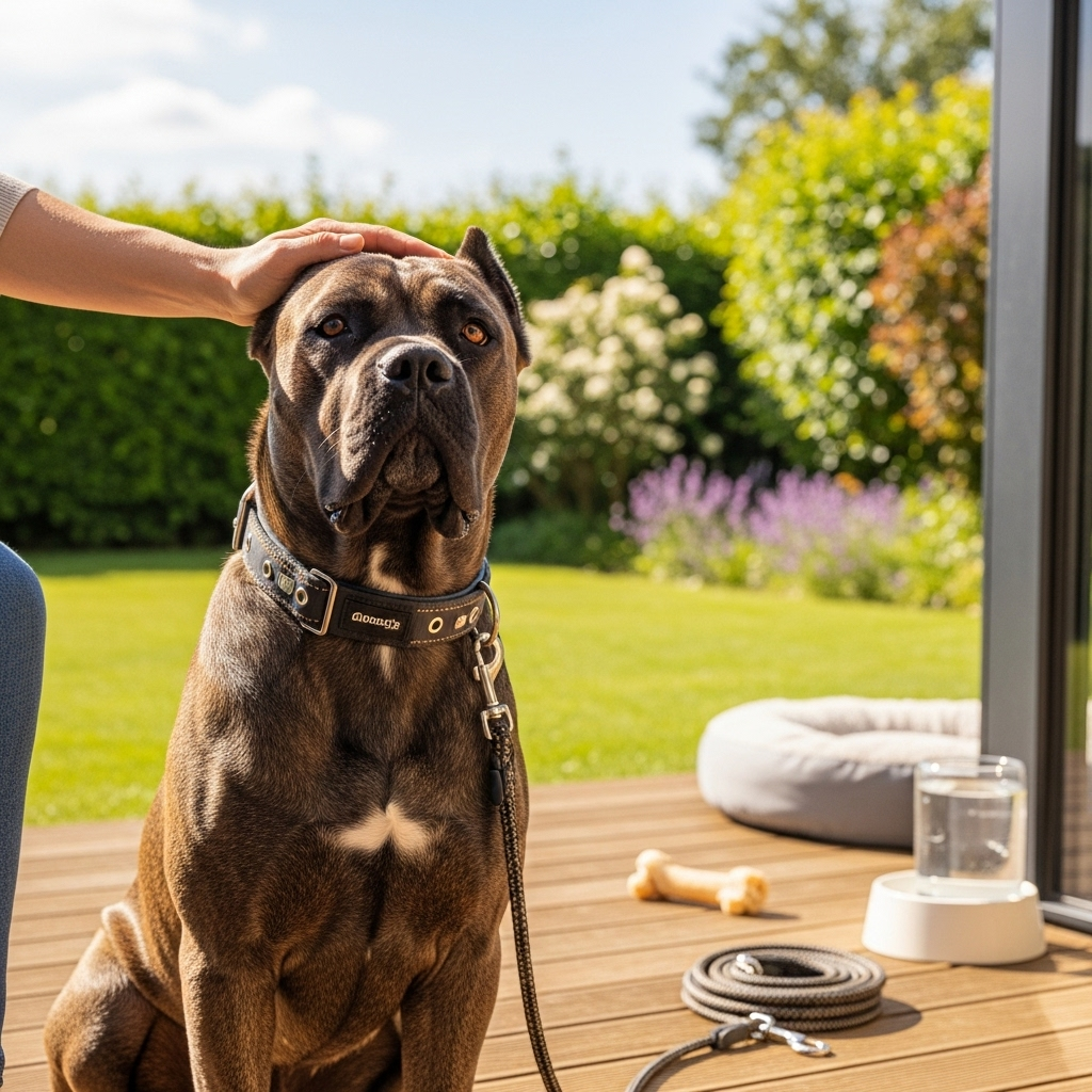 Generate an eye-catching, high-quality featured image prompt for a blog post about: Cane Corso Facts