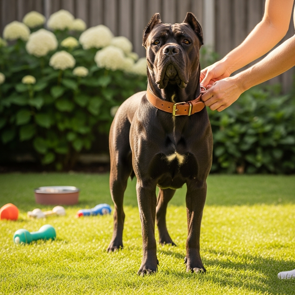 Generate an eye-catching, high-quality featured image prompt for a blog post about: Cane Corso Facts