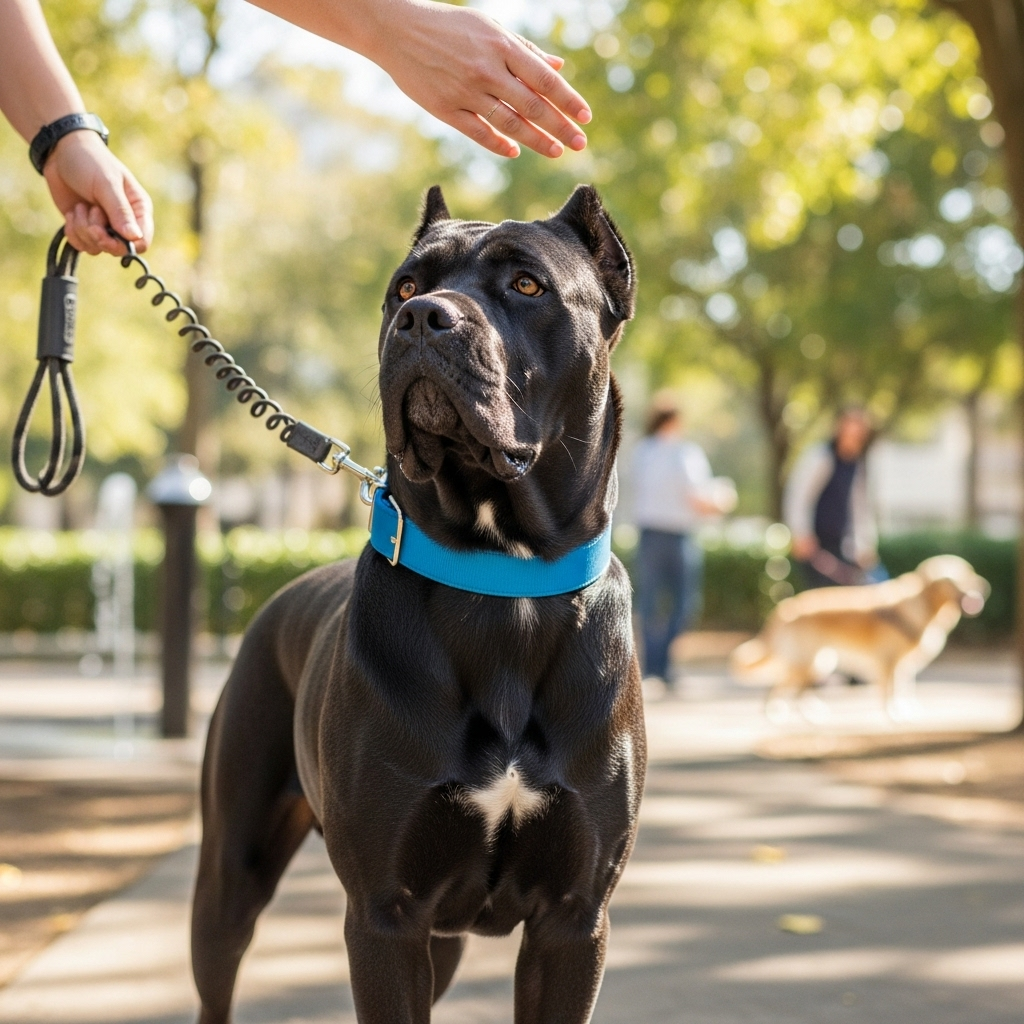 Generate an eye-catching, high-quality featured image prompt for a blog post about: Cane Corso Facts
